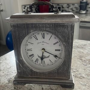 Classic Gray Table Clock by